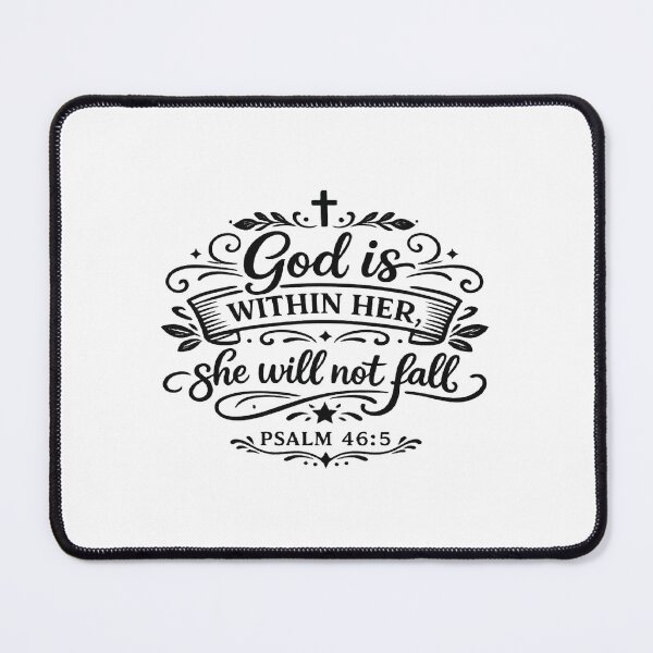Item preview, god is within her she will not fall ,Faith Based Gift, Religious designed and sold by CloudyPress.