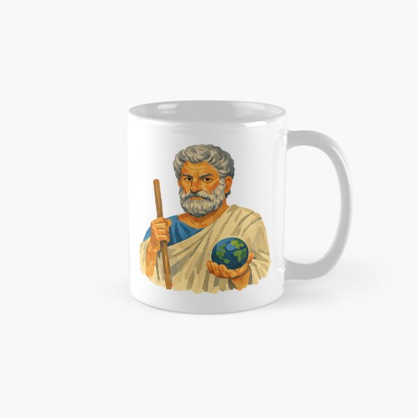 Item preview, Thales of Miletus, Pre-Socratic Greek Philosopher, Gouache Poster Paint designed and sold by shadow-bloom.