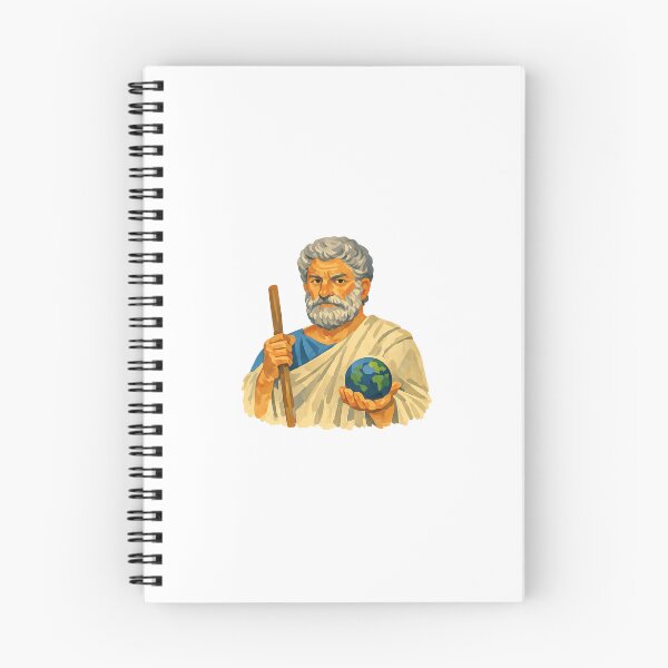 Item preview, Thales of Miletus, Pre-Socratic Greek Philosopher, Gouache Poster Paint designed and sold by shadow-bloom.