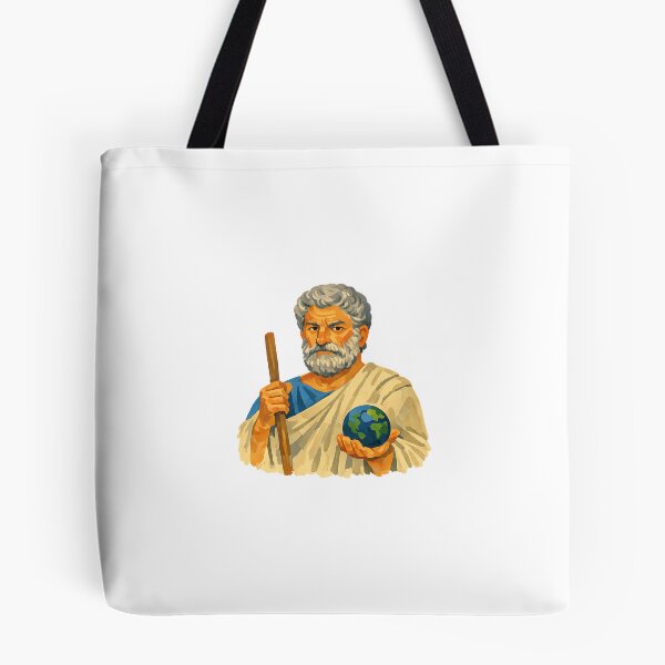 Item preview, Thales of Miletus, Pre-Socratic Greek Philosopher, Gouache Poster Paint designed and sold by shadow-bloom.