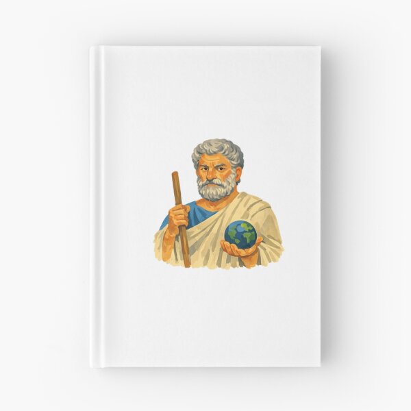 Item preview, Thales of Miletus, Pre-Socratic Greek Philosopher, Gouache Poster Paint designed and sold by shadow-bloom.