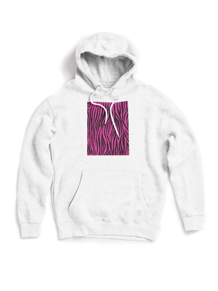 Hot Pink and Black Zebra Print Stripes