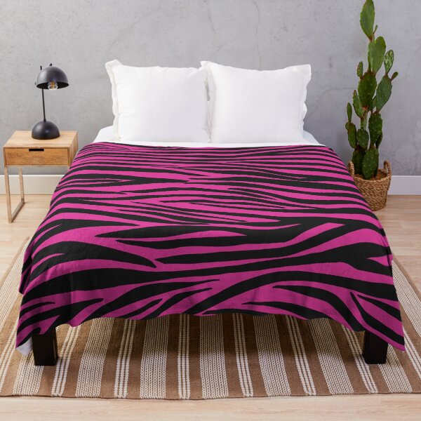 Item preview, Hot Pink and Black Zebra Print Stripes designed and sold by OneThreeSix.