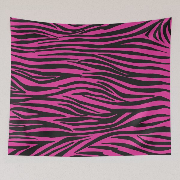 Item preview, Hot Pink and Black Zebra Print Stripes designed and sold by OneThreeSix.