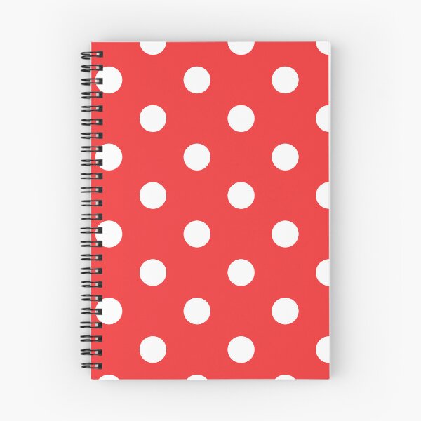 Item preview, White polka dots on red background designed and sold by RishabhArts1.