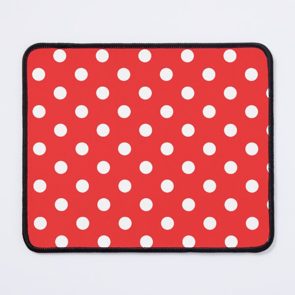 Item preview, White polka dots on red background designed and sold by RishabhArts1.