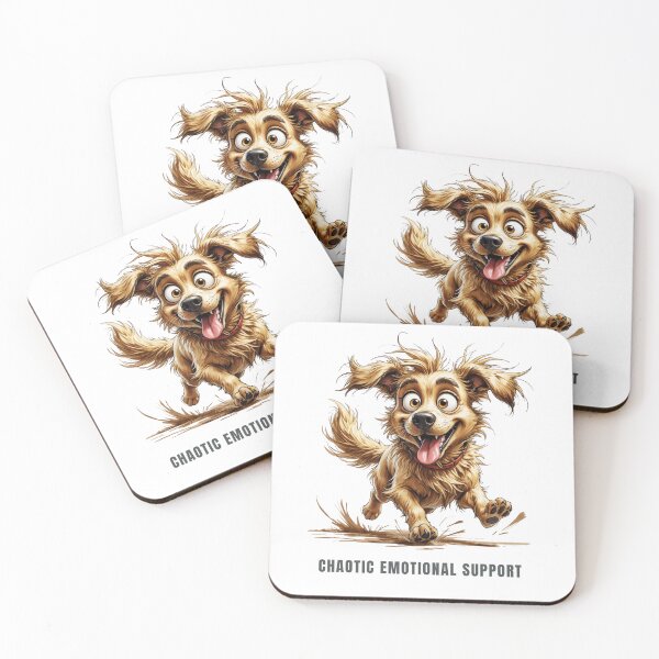 Item preview, Emotional support Dog – Funny Shabby Pup Illustration designed and sold by PAPIRO SIGLO XXI.