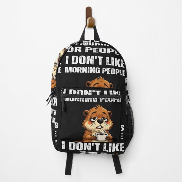 Item preview, I Don't Like Morning People Or Mornings Or People Animal Meme designed and sold by erozzz.