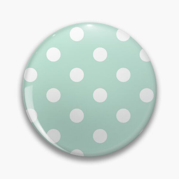 Item preview, White polka dots on mint background designed and sold by RishabhArts1.
