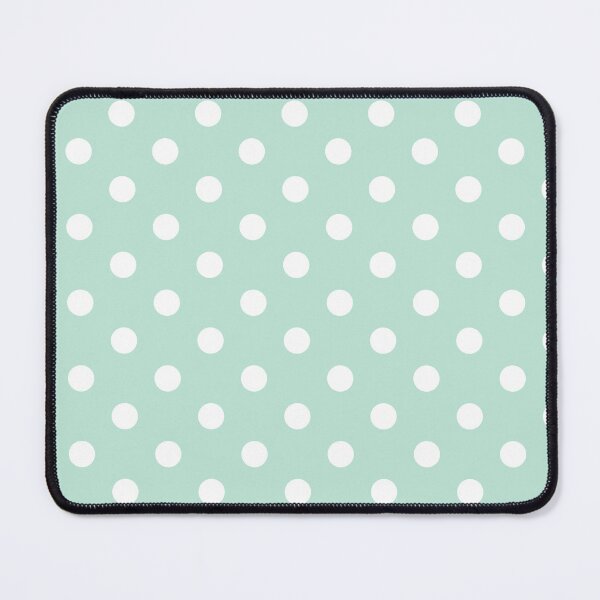 Item preview, White polka dots on mint background designed and sold by RishabhArts1.