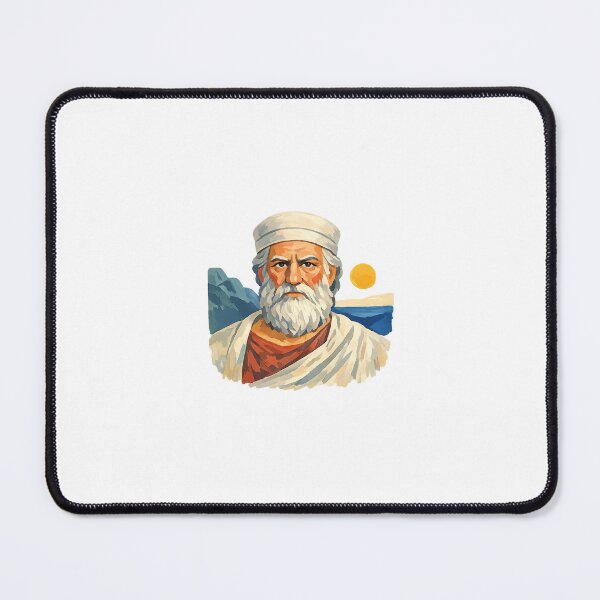 Item preview, Parmenides, Pre-Socratic Greek Philosopher, Gouache Poster Paint designed and sold by shadow-bloom.