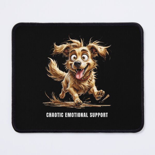 Item preview, Emotional Support Dog – Funny Shabby Pup Illustration designed and sold by PAPIRO SIGLO XXI.