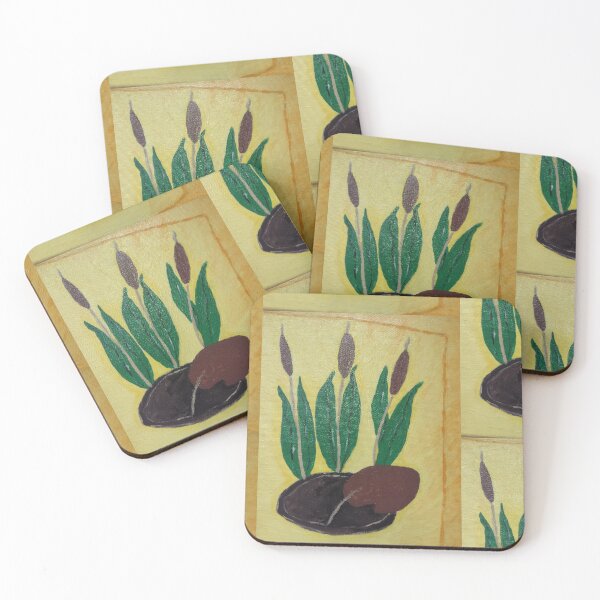 Item preview, Cattails hand painted print designed and sold by SLHMERCH.