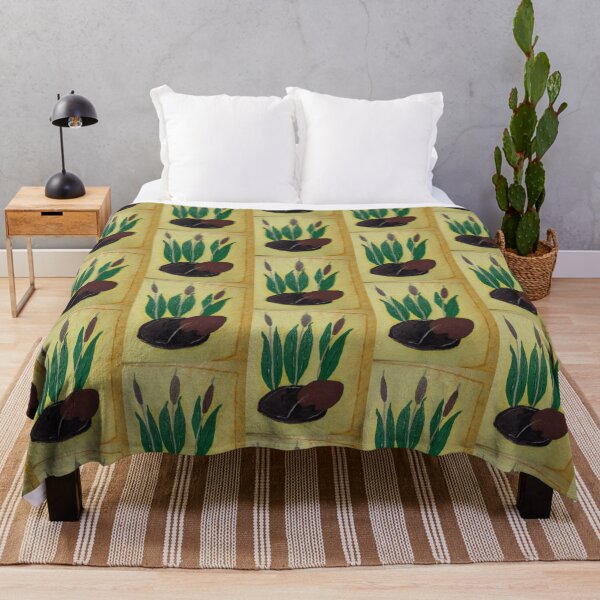 Item preview, Cattails hand painted print designed and sold by SLHMERCH.