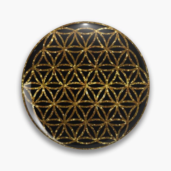 Item preview, Golden Sparkling flower of life, zen life, scared geometry  designed and sold by hollycooper.