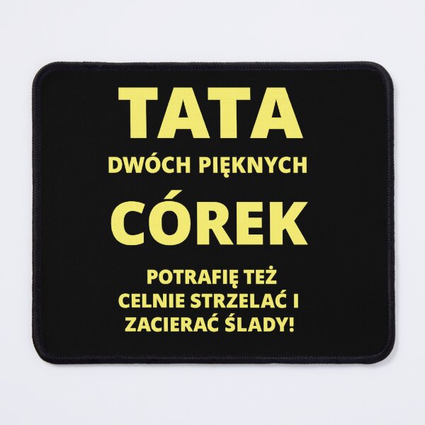Item preview, Tata Dwóch Pięknych Córek Protective Dad Humor designed and sold by NOMISKISAW.