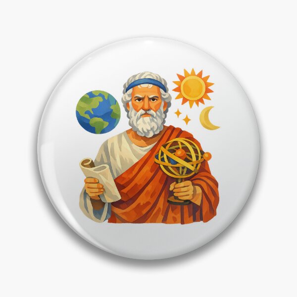Item preview, Philolaus, Pre-Socratic Greek Philosopher, Gouache Poster Paint designed and sold by shadow-bloom.