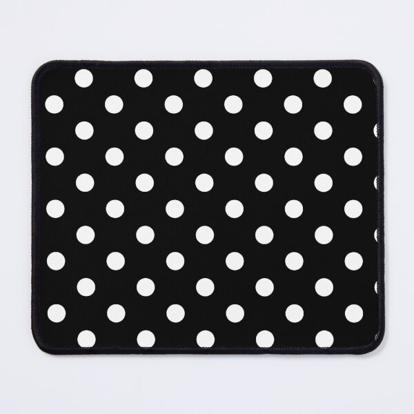Item preview, White polka dots on black background designed and sold by RishabhArts1.