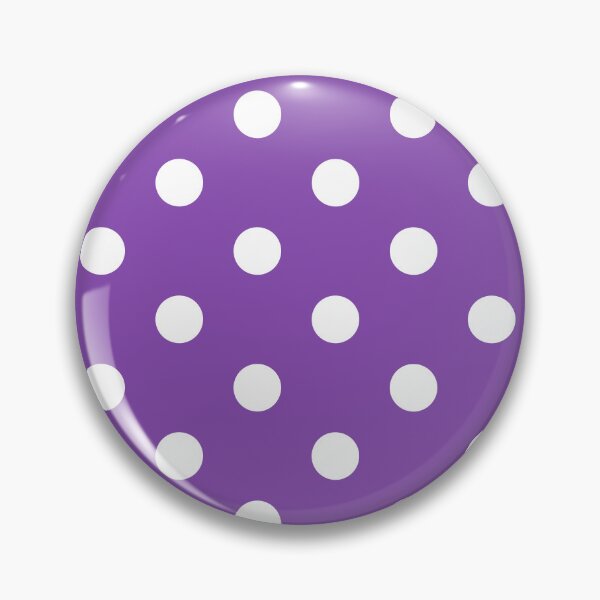 Item preview, White polka dots on purple background designed and sold by RishabhArts1.