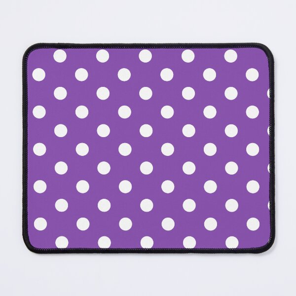 Item preview, White polka dots on purple background designed and sold by RishabhArts1.