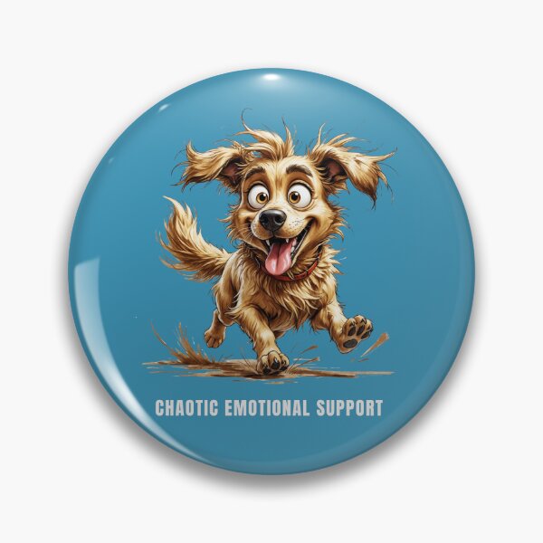 Item preview, Chaotic Emotional Support Dog – Funny Shabby Pup Illustration designed and sold by PAPIRO SIGLO XXI.