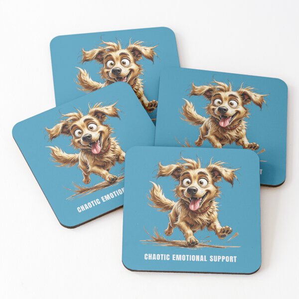 Item preview, Chaotic Emotional Support Dog – Funny Shabby Pup Illustration designed and sold by PAPIRO SIGLO XXI.