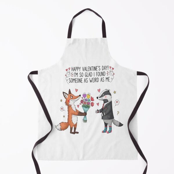 Item preview, "Happy Valentine’s Day! I’m so glad I found someone as weird as me." designed and sold by SHOPPING BUDDY.