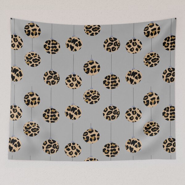Item preview, Leopard Print Christmas Baubles  designed and sold by OneThreeSix.