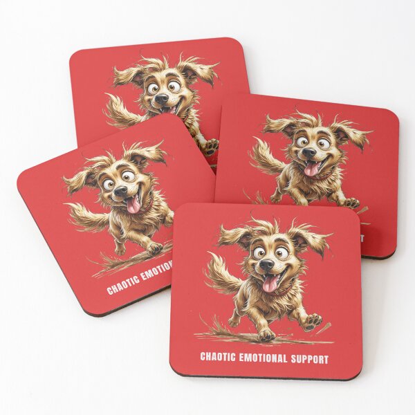 Item preview, Chaotic Emotional Support Dog – Funny Shabby Pup Illustration designed and sold by PAPIRO SIGLO XXI.