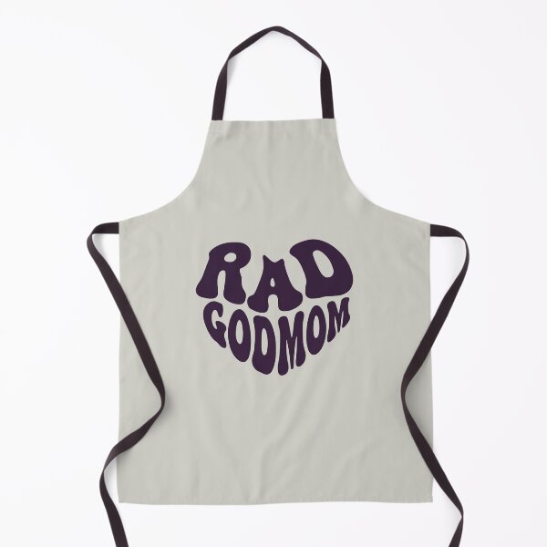 Item preview, Rad Godmom Purple Heart Retro Typography designed and sold by WAMTEES.