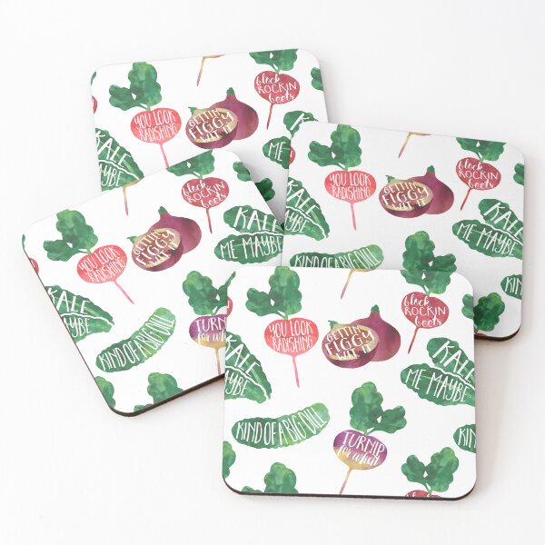 Item preview, Kitchen Veggie Puns designed and sold by redwoodandvine.
