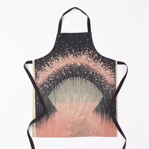 Item preview, Abstract Ukiyo-e Cherry Blossom Ghost Bridge Japanese Watercolor Art designed and sold by Vandy Fullam.