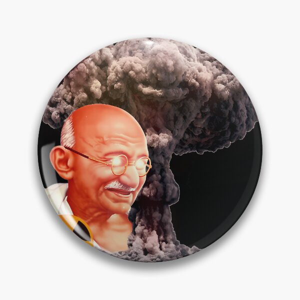 Item preview, Gandhi The Nuke Lover Nuclear Gandhi Black designed and sold by Hassan-Digital.
