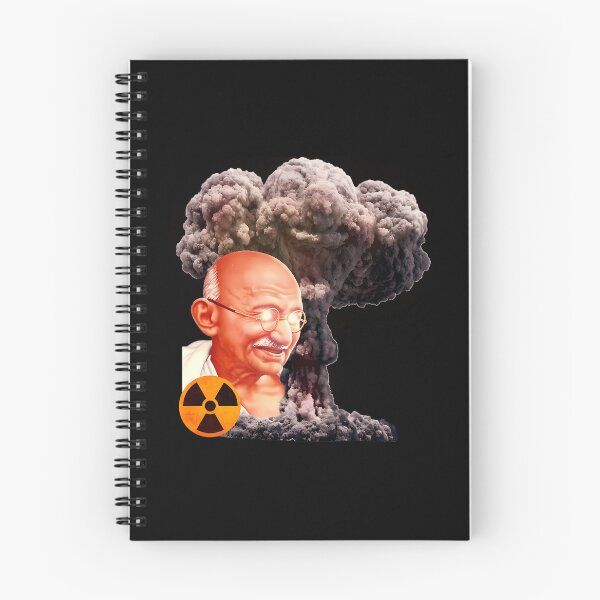 Item preview, Gandhi The Nuke Lover Nuclear Gandhi Black designed and sold by Hassan-Digital.