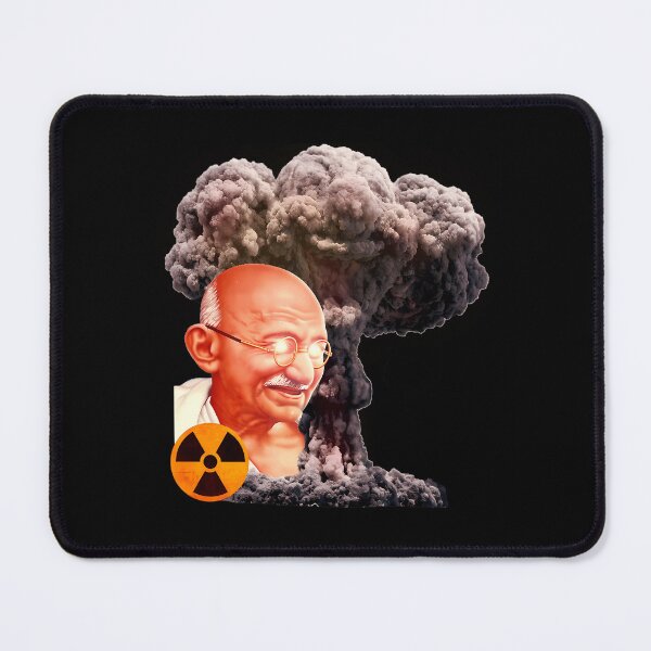 Item preview, Gandhi The Nuke Lover Nuclear Gandhi Black designed and sold by Hassan-Digital.
