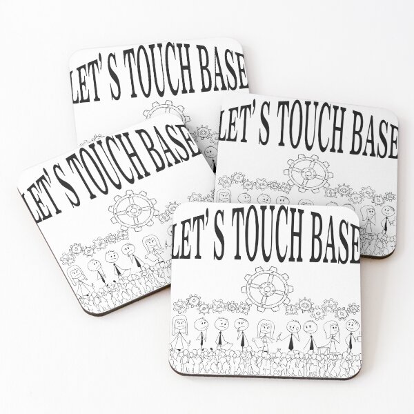 Item preview, Let’s Touch Base – Corporate Buzzword Humor designed and sold by chillbyME.