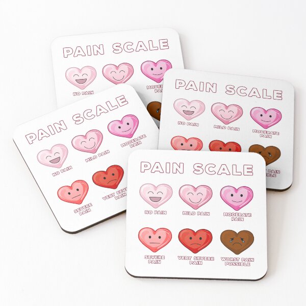 Item preview, Valentine Nurse Pain Scale designed and sold by PolaMaku.