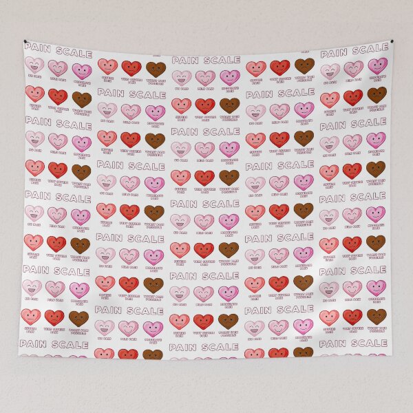 Item preview, Valentine Nurse Pain Scale designed and sold by PolaMaku.