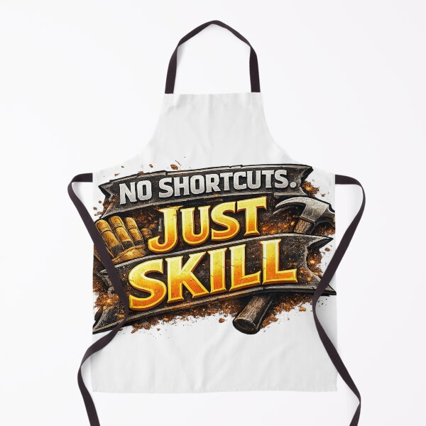 Item preview, No Shortcuts. JUST SKILL! designed and sold by 2Guys2Hammers.