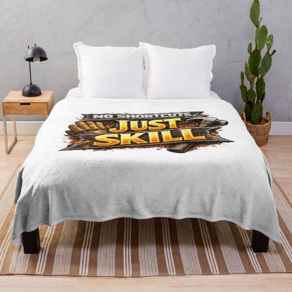 Item preview, No Shortcuts. JUST SKILL! designed and sold by 2Guys2Hammers.