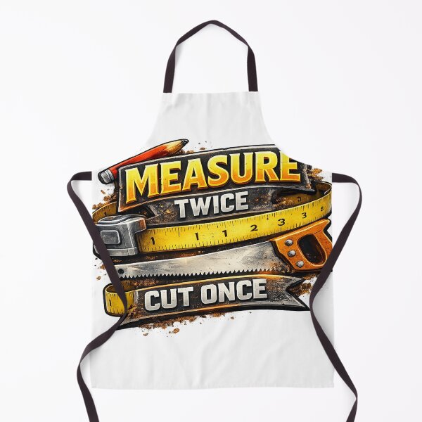 Item preview, Measure twice. Cut once! designed and sold by 2Guys2Hammers.