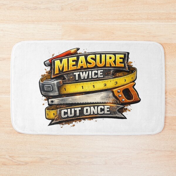 Item preview, Measure twice. Cut once! designed and sold by 2Guys2Hammers.