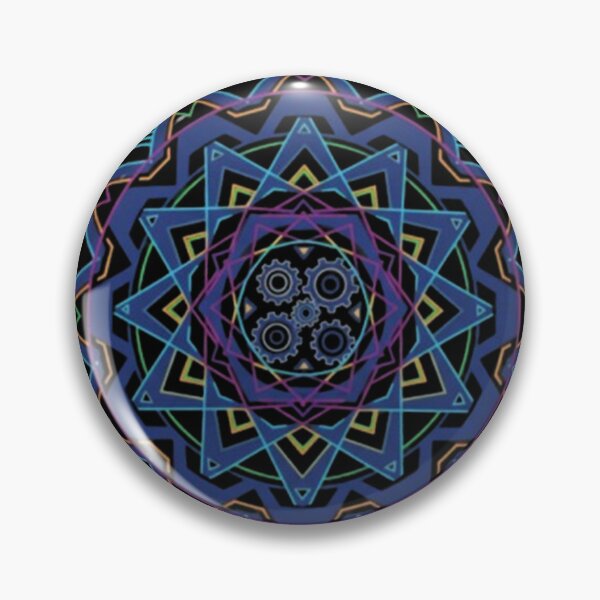 Item preview, Cosmic Machina – Neon Mandala Tech Design designed and sold by Dogandesighn.