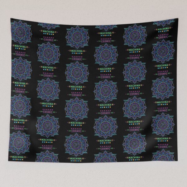 Item preview, Cosmic Machina – Neon Mandala Tech Design designed and sold by Dogandesighn.