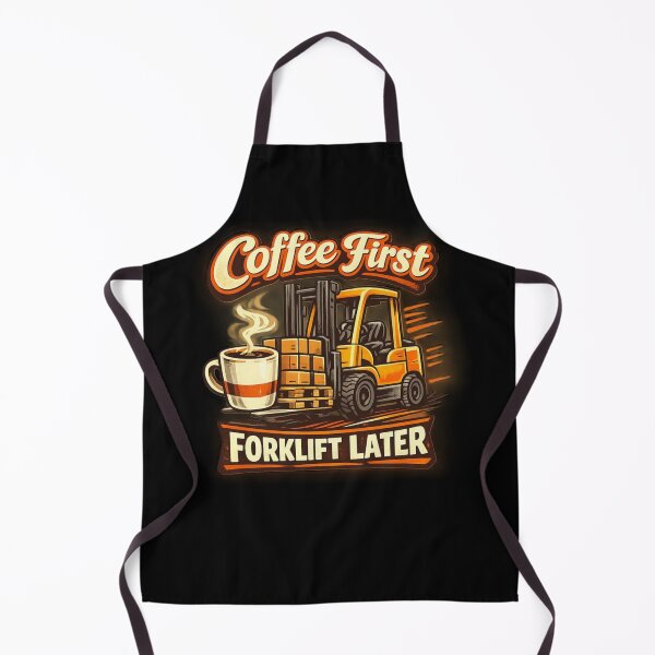 Item preview, Coffee First Forklift Later designed and sold by RetroNibylander.