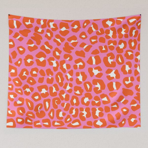 Item preview, Pink and Orange Leopard Spots Pattern designed and sold by OneThreeSix.