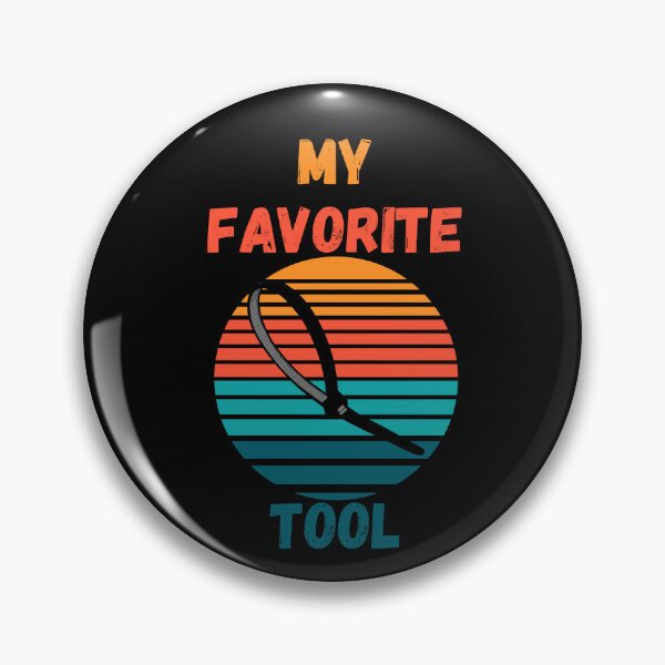 Item preview, My Favorite Tool – Zip Tie Minimalist Retro Graphic Design designed and sold by KapiPrint.
