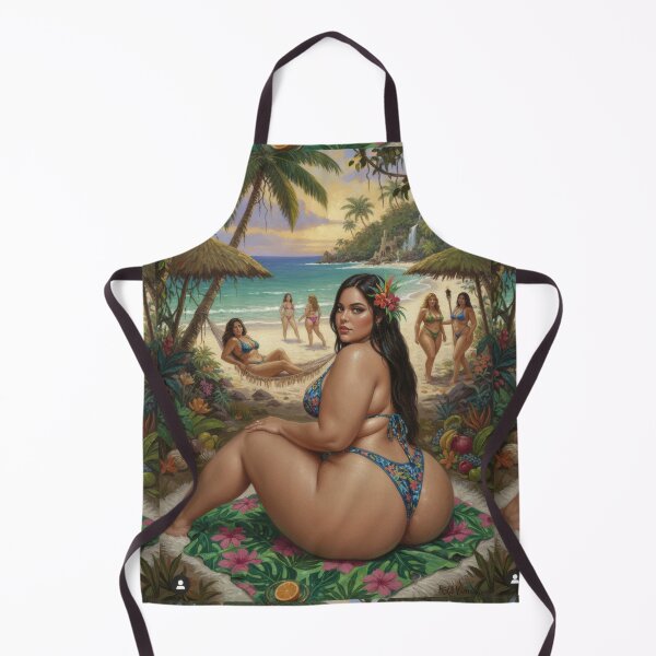 Item preview, impresive latin woman on a beach. designed and sold by Chubby Chase.