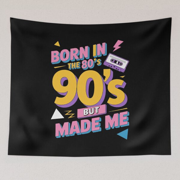 Item preview, Born in the 80's Raised in the 90's Nostalgia 7 designed and sold by angolinnArt.