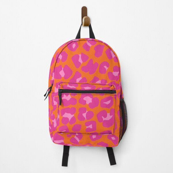 Item preview, Orange and Pink Leopard Spots Print Pattern designed and sold by OneThreeSix.